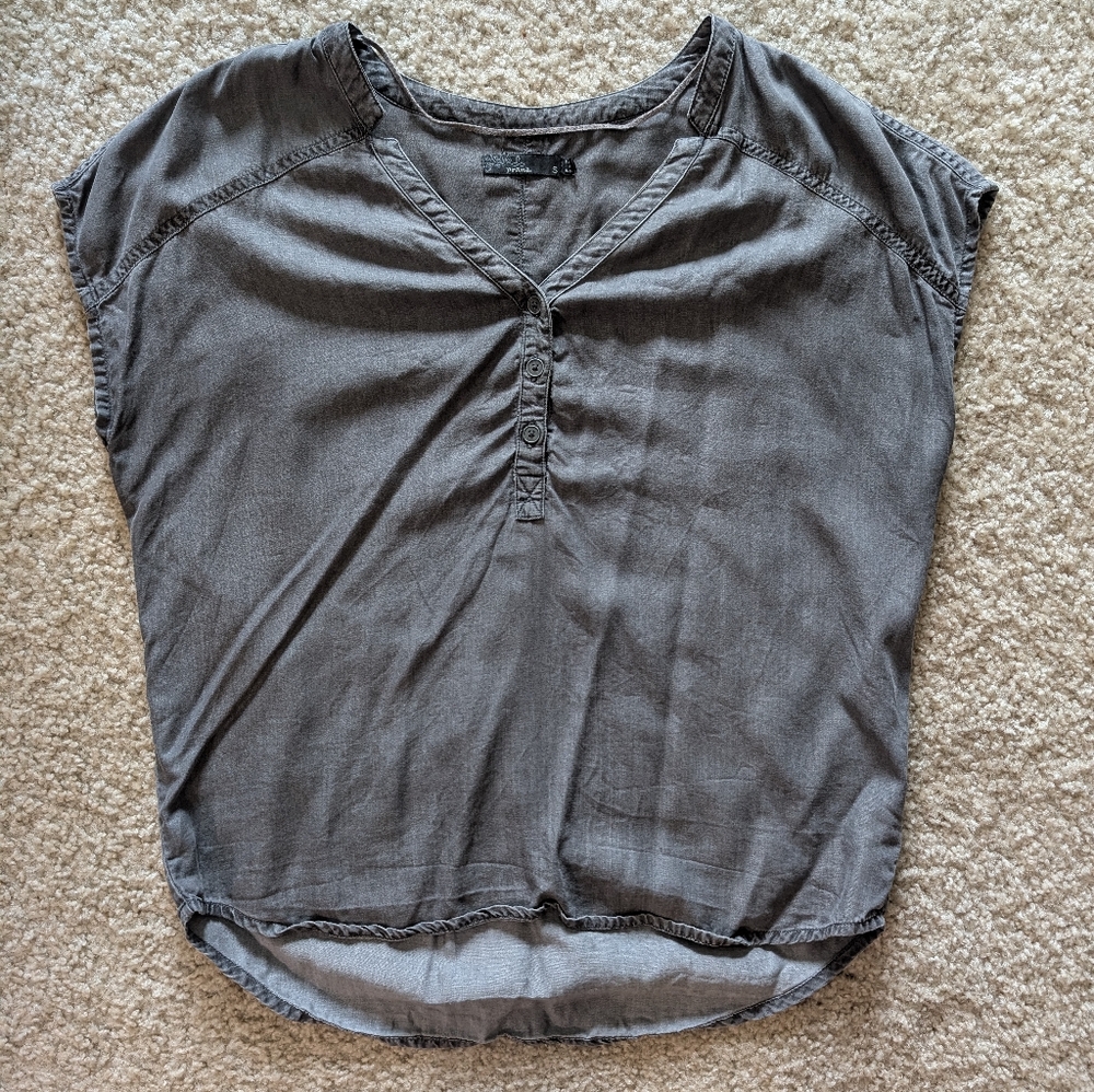 Prana Short Sleeve Blouse Size Small